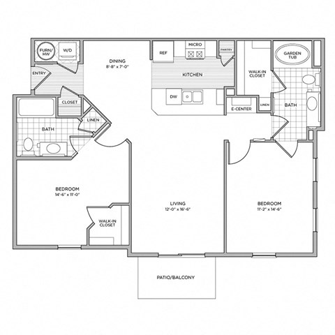 arlington park apartments floor plan c2